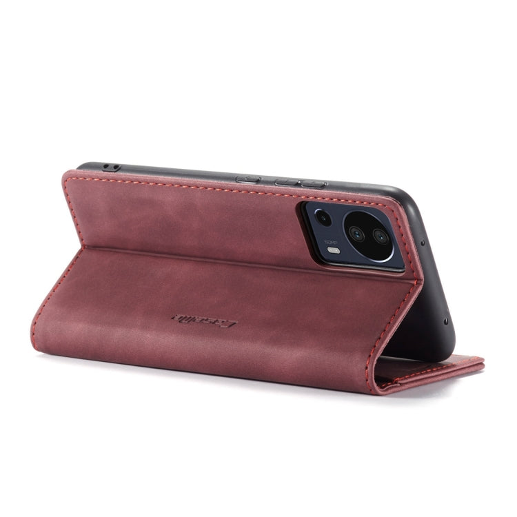 For Xiaomi 13 Lite CaseMe 013 Multifunctional Horizontal Flip Leather Phone Case(Wine Red) - 13 Lite Cases by CaseMe | Online Shopping UK | buy2fix