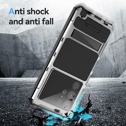 For Samsung Galaxy S22 Ultra 5G R-JUST RJ-56 3rd Gen Life Waterproof Dustproof Shockproof Phone Case(Silver) - Galaxy S22 Ultra 5G Cases by R-JUST | Online Shopping UK | buy2fix