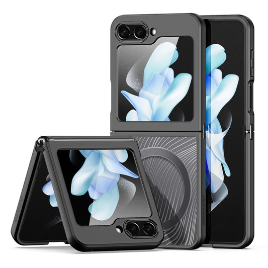 For Samsung Galaxy Z Flip5 5G DUX DUCIS Aimo Series TPU + PC MagSafe Frosted Feel Phone Case(Black) - Galaxy Z Flip5 Cases by DUX DUCIS | Online Shopping UK | buy2fix