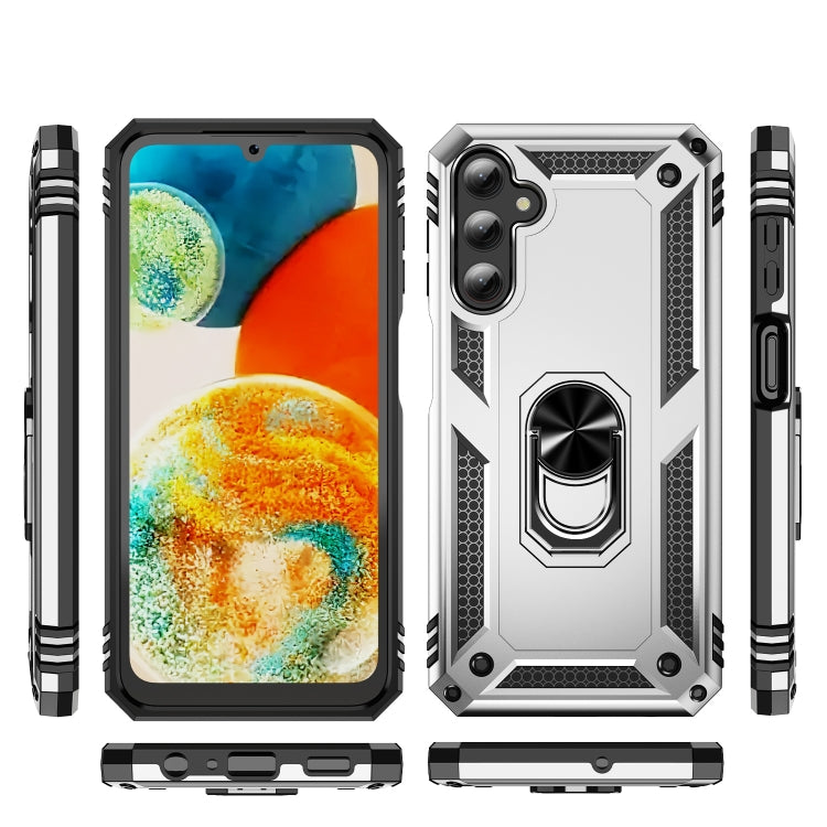 For Samsung Galaxy A24 4G Shockproof TPU + PC Phone Case(Silver) - Galaxy Phone Cases by buy2fix | Online Shopping UK | buy2fix
