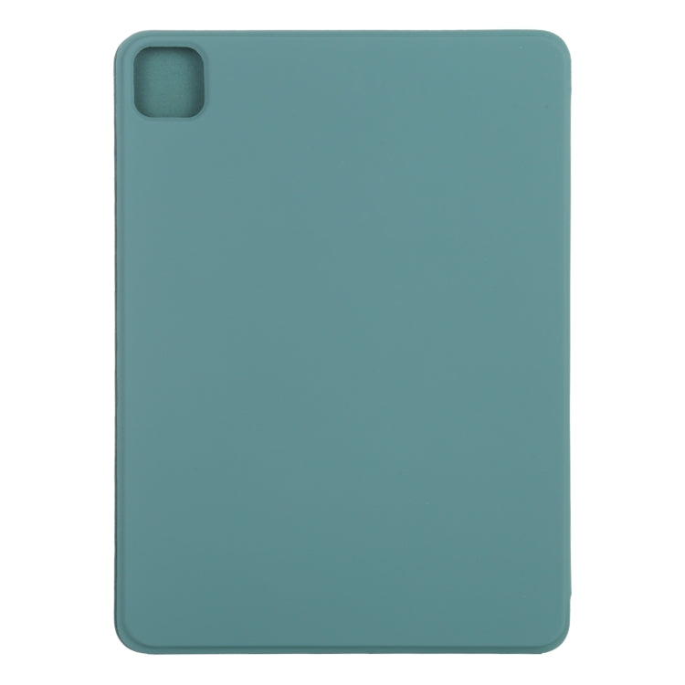 Horizontal Flip Ultra-thin Non-buckle Magnetic PU Leather Tablet Case With Three-folding Holder & Sleep / Wake-up Function For iPad Pro 11 inch (2020) / Pro 11 2018 / Air 2020 10.9(Green) - iPad Pro 11 (2020) Cases by buy2fix | Online Shopping UK | buy2fix