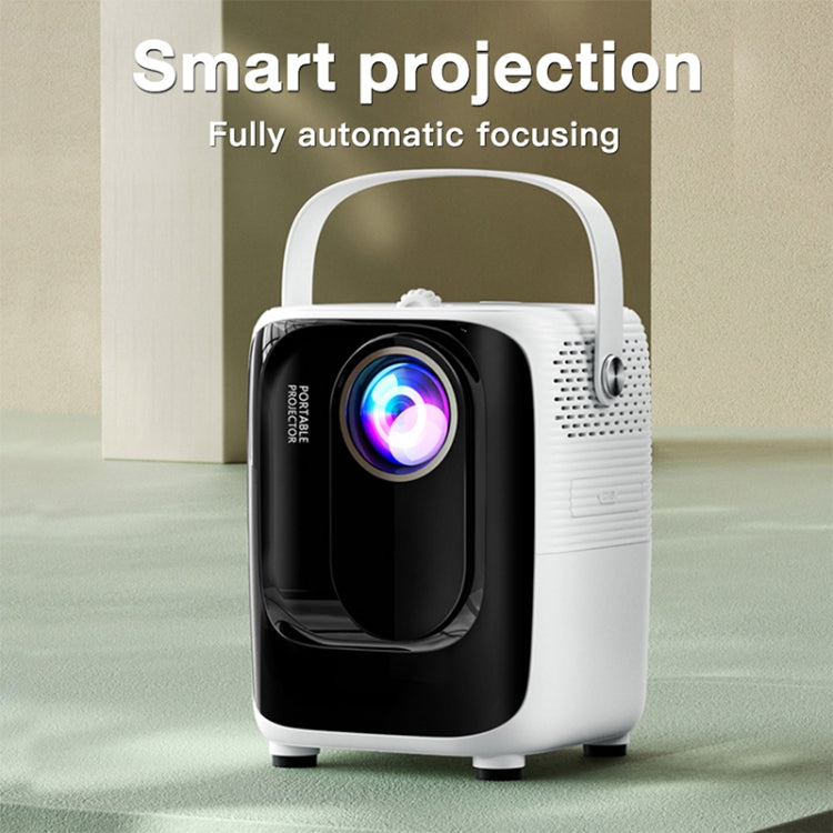 A007 Portable 1280 x 720 HD 113 ANSI Smart LED Projector, Plug:EU Plug(Black) - Consumer Electronics by buy2fix | Online Shopping UK | buy2fix