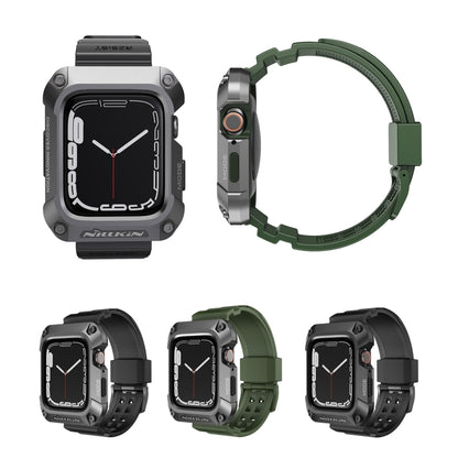 NILLKIN Ruidong Series Alloy + TPU Integrated Watch Band For Apple Watch Series SE 2&6&SE&5&4 44mm(Green) - Watch Bands by NILLKIN | Online Shopping UK | buy2fix