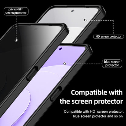 For OnePlus Nord CE 3 Lite Armor Clear TPU Hard PC Phone Case(Matte Black) - OnePlus Cases by buy2fix | Online Shopping UK | buy2fix