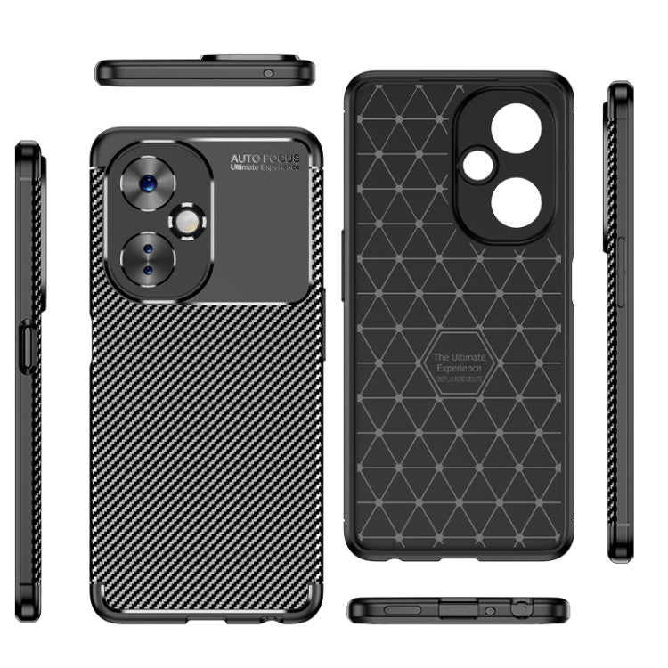 For OnePlus Nord CE 3 Lite Carbon Fiber Texture Shockproof TPU Phone Case(Black) - OnePlus Cases by buy2fix | Online Shopping UK | buy2fix