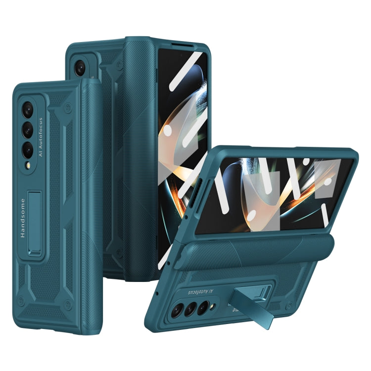 For Samsung Galaxy Z Fold3 5G integrated Shockproof Phone Case with Hinge(Green) - Galaxy Phone Cases by buy2fix | Online Shopping UK | buy2fix