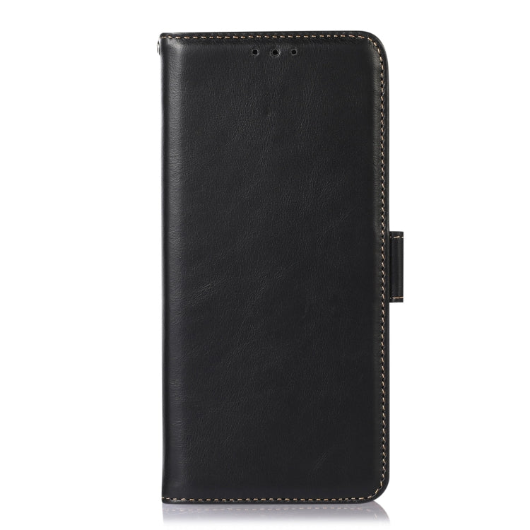 For Samsung Galaxy F14 5G Crazy Horse Top Layer Cowhide Leather Phone Case(Black) - Galaxy Phone Cases by buy2fix | Online Shopping UK | buy2fix