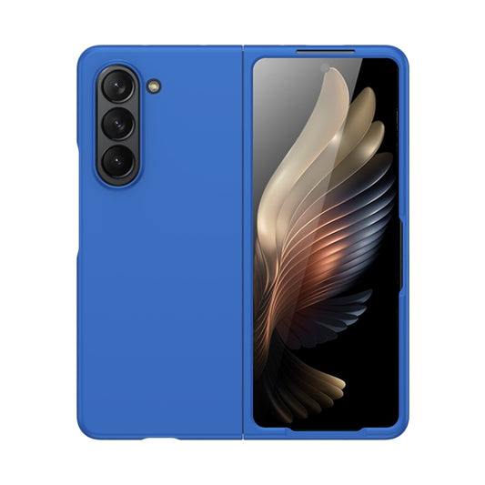 For Samsung Galaxy Z Fold5 Fuel Injection PC Skin Feel Phone Case(Blue) - Galaxy Z Fold5 Cases by buy2fix | Online Shopping UK | buy2fix