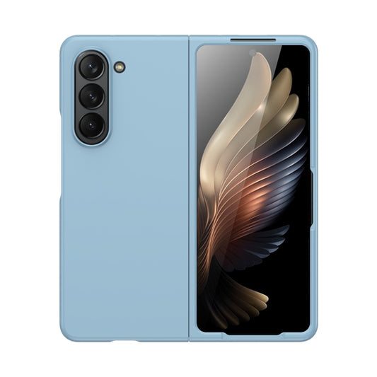 For Samsung Galaxy Z Fold5 Fuel Injection PC Skin Feel Phone Case(Sky Blue) - Galaxy Z Fold5 Cases by buy2fix | Online Shopping UK | buy2fix