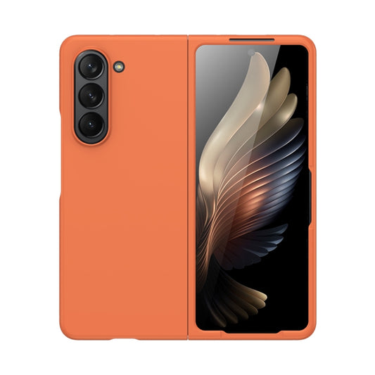 For Samsung Galaxy Z Fold5 Fuel Injection PC Skin Feel Phone Case(Flaming Orange) - Galaxy Z Fold5 Cases by buy2fix | Online Shopping UK | buy2fix