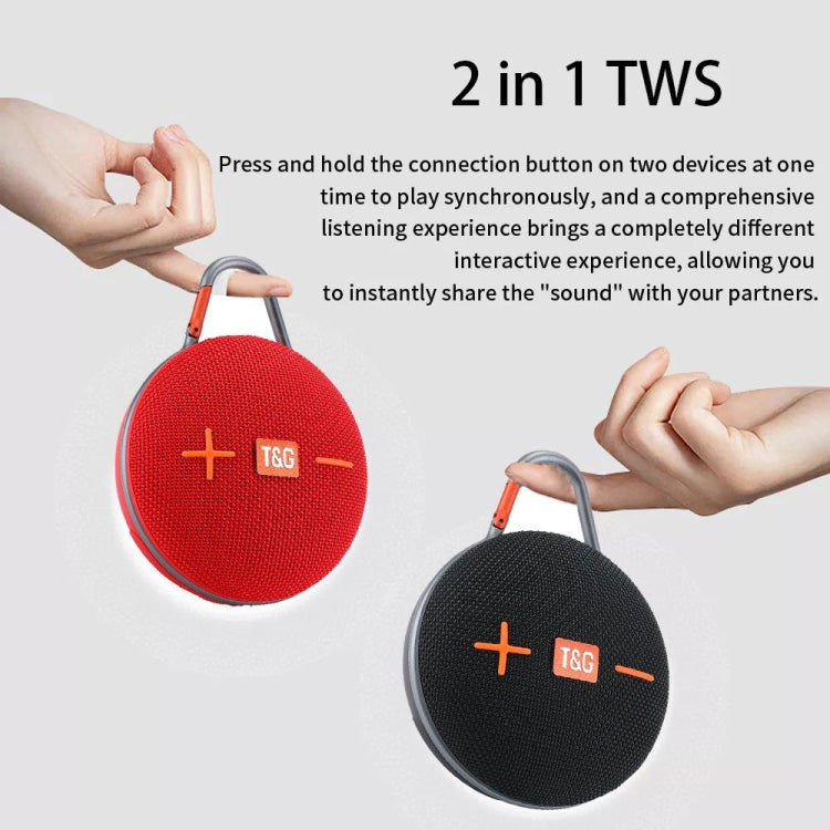 T&G TG648 TWS Outdoor Mini Portable Wireless Bluetooth Speaker with LED Light(Black) - Mini Speaker by T&G | Online Shopping UK | buy2fix