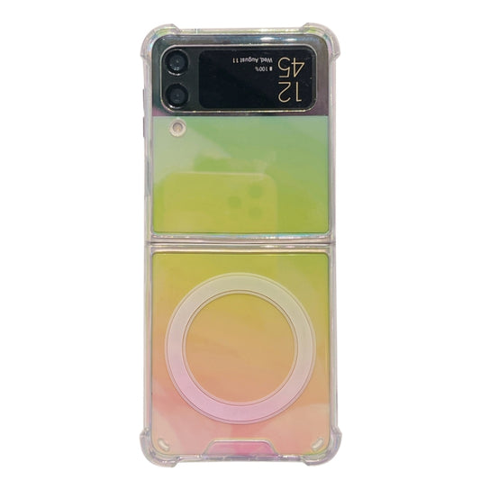 For Samsung Galaxy Z Flip4 Colour Transparent Magsafe Magnetic Phone Case - Galaxy Z Flip4 5G Cases by buy2fix | Online Shopping UK | buy2fix
