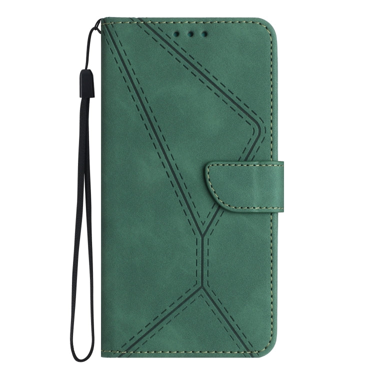 For Xiaomi POCO X4 GT Stitching Embossed Leather Phone Case(Green) - Xiaomi Cases by buy2fix | Online Shopping UK | buy2fix