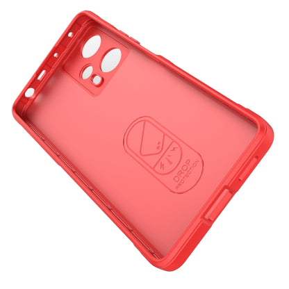 For Xiaomi Redmi Note 12 Turbo Magic Shield TPU + Flannel Phone Case(Red) - Xiaomi Cases by buy2fix | Online Shopping UK | buy2fix