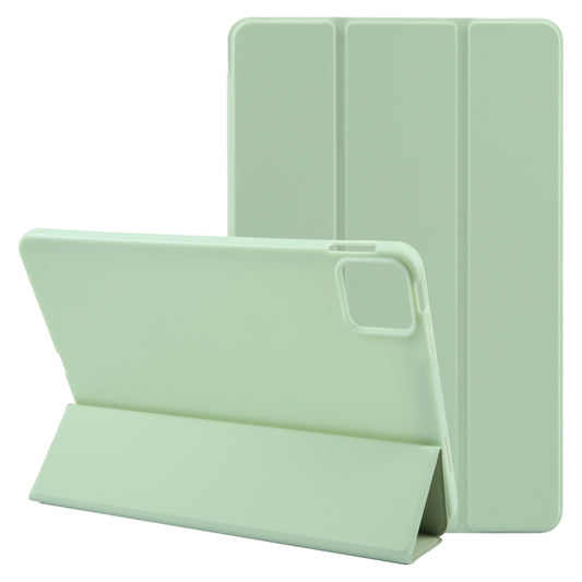 For Xiaomi Pad 6 / Pad 6 Pro Three-fold Holder Flip Tablet Leather Case(Mint Green) -  by buy2fix | Online Shopping UK | buy2fix