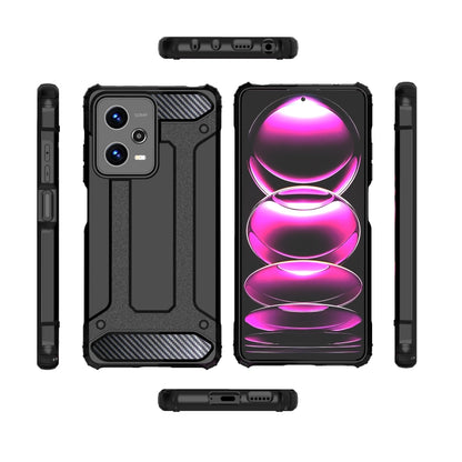 For Xiaomi Redmi Note 12 Pro 5G Speed Magic Armor TPU + PC Combination Phone Case(Black) - Note 12 Pro Cases by buy2fix | Online Shopping UK | buy2fix