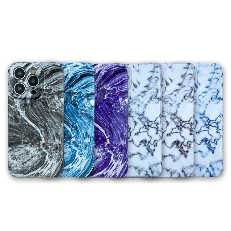 For iPhone 14 Plus Marble Pattern Phone Case(Green White) - iPhone 14 Plus Cases by buy2fix | Online Shopping UK | buy2fix