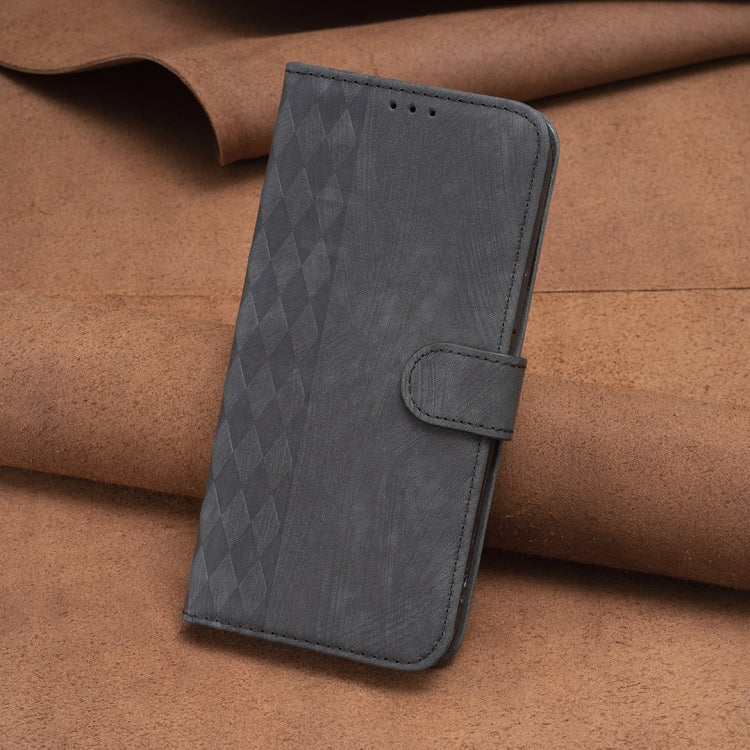 For Xiaomi Civi 3 5G Plaid Embossed Leather Phone Case(Black) - Xiaomi Cases by buy2fix | Online Shopping UK | buy2fix