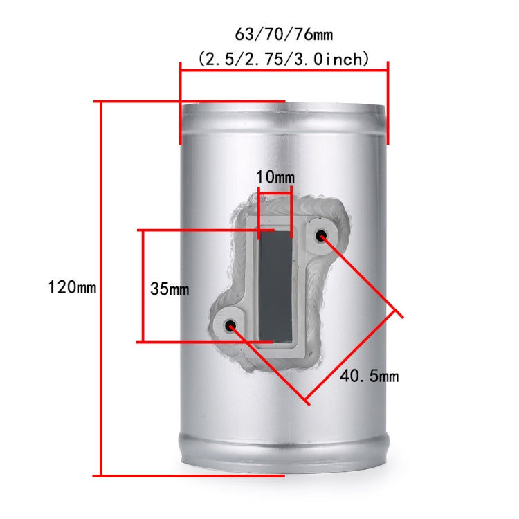 70mm XH-UN605 Car Modified Engine Air Flow Meter Flange Intake Sensor Base for Honda / Ford / Nissan - In Car by buy2fix | Online Shopping UK | buy2fix