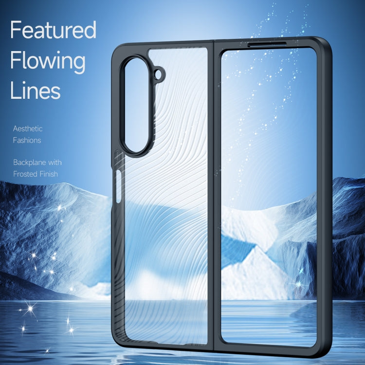 For Samsung Galaxy Z Fold5 5G DUX DUCIS Aimo Series TPU + PC Frosted Feel Phone Case(Black) - Galaxy Z Fold5 Cases by DUX DUCIS | Online Shopping UK | buy2fix