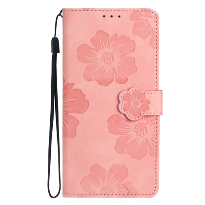For Xiaomi 12T  / 12T Pro Flower Embossing Pattern Leather Phone Case(Pink) - Xiaomi Cases by buy2fix | Online Shopping UK | buy2fix
