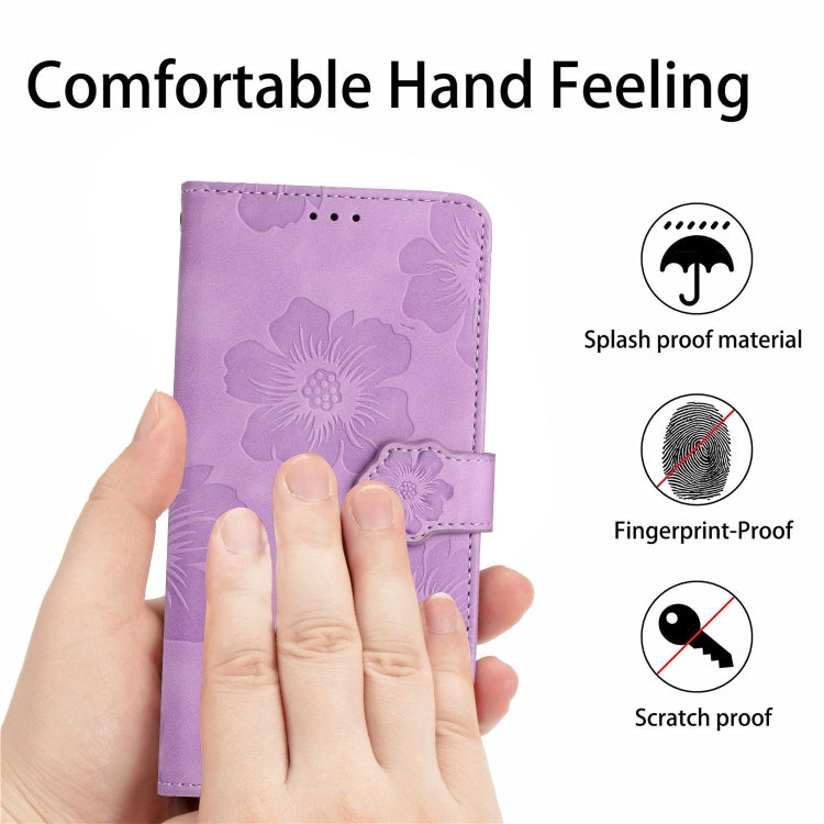 For Xiaomi Mi 11 Pro Flower Embossing Pattern Leather Phone Case(Purple) - Xiaomi Cases by buy2fix | Online Shopping UK | buy2fix