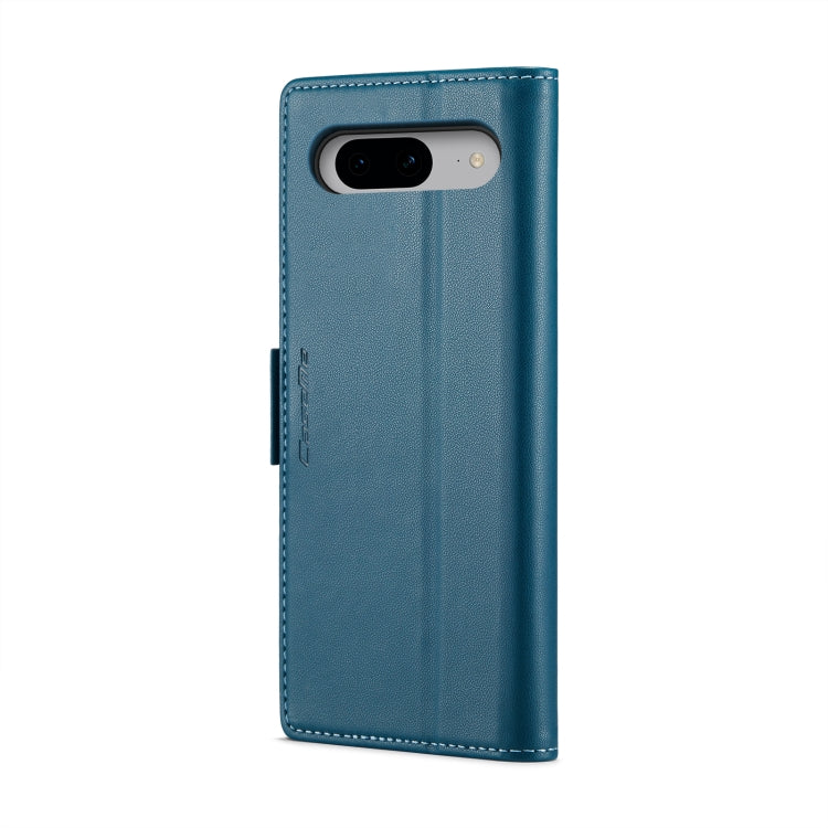 For Google Pixel 8 CaseMe 023 Butterfly Buckle Litchi Texture RFID Anti-theft Leather Phone Case(Blue) - Google Cases by CaseMe | Online Shopping UK | buy2fix