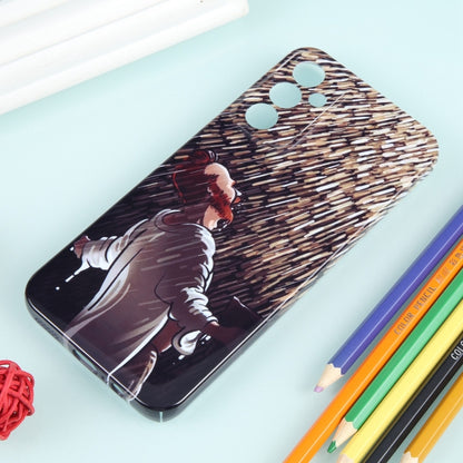 For Samsung Galaxy S23+ 5G Precise Hole Oil Painting Pattern PC Phone Case(Rain) - Galaxy S23+ 5G Cases by buy2fix | Online Shopping UK | buy2fix