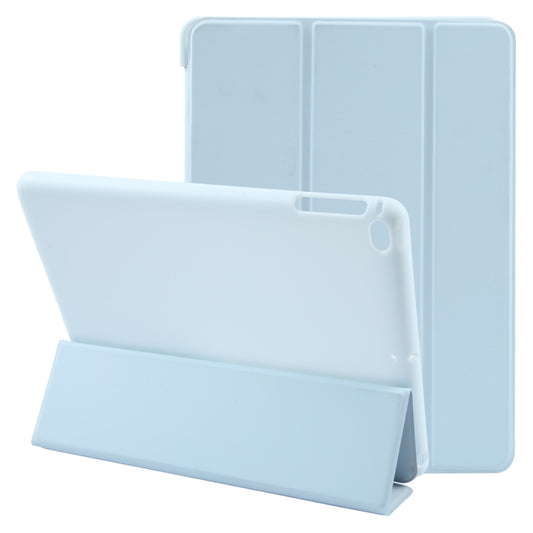 For iPad 9.7 2018 & 2017 / Air / Air2 GEBEI 3-folding Holder Shockproof Flip Leather Tablet Case(Sky Blue) - iPad 9.7 (2018) & (2017) Cases by GEBEI | Online Shopping UK | buy2fix