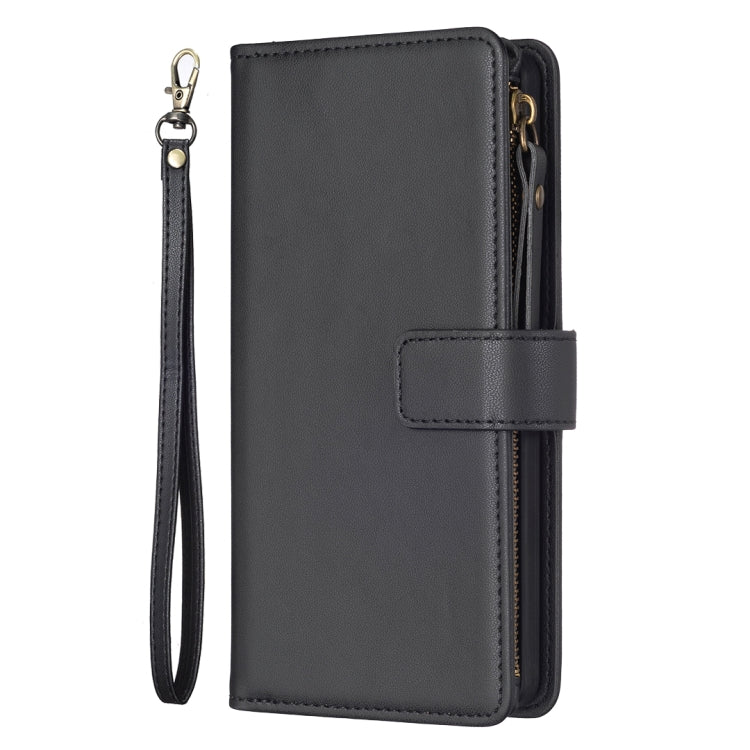 For Xiaomi 12 9 Card Slots Zipper Wallet Leather Flip Phone Case(Black) - 12 Cases by buy2fix | Online Shopping UK | buy2fix