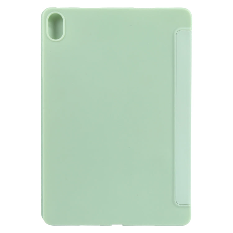 For Huawei MatePad Air 11.5 GEBEI 3-folding Holder Shockproof Flip Leather Tablet Case(Green) - Huawei by GEBEI | Online Shopping UK | buy2fix