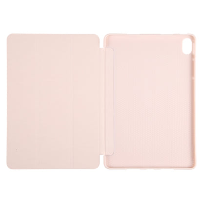 For Huawei MatePad Air 11.5 GEBEI 3-folding Holder Shockproof Flip Leather Tablet Case(Pink) - Huawei by GEBEI | Online Shopping UK | buy2fix