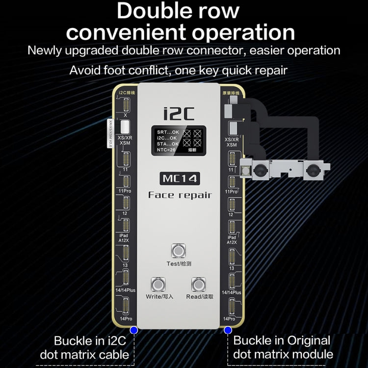 i2C MC14 Dot Matrix Repair Instrument for iPhone X to 14Pro Max / iPad Pro 3 / 4 Series - Repair Programmer by buy2fix | Online Shopping UK | buy2fix