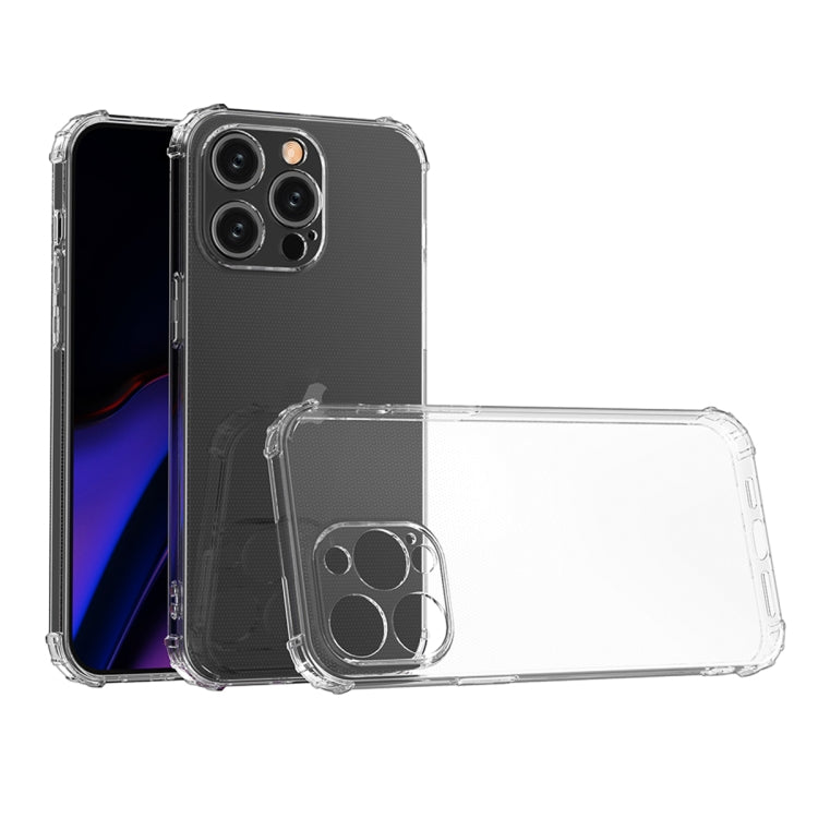 For iPhone 15 Pro Four-Corner Shockproof Clear TPU Phone Case(Transparent) - iPhone 15 Pro Cases by buy2fix | Online Shopping UK | buy2fix