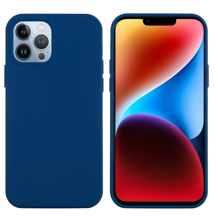 For iPhone 15 Pro Max Solid Color Silicone Phone Case(Cobalt Blue) - iPhone 15 Pro Max Cases by buy2fix | Online Shopping UK | buy2fix