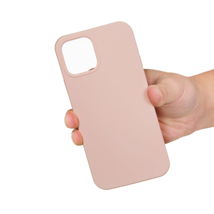 For iPhone 15 Pro Max Solid Color Silicone Phone Case(Sand Pink) - iPhone 15 Pro Max Cases by buy2fix | Online Shopping UK | buy2fix