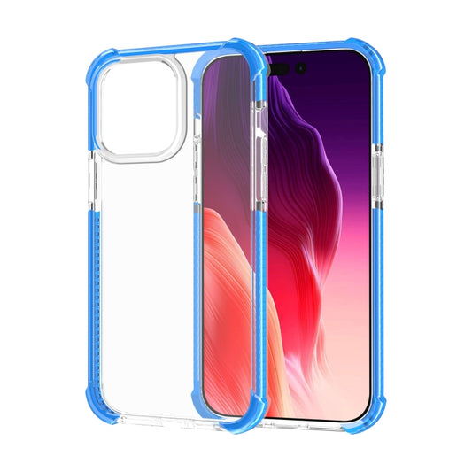 For iPhone 15 Pro Max Four-corner Shockproof TPU + Acrylic Phone Case(Blue) - iPhone 15 Pro Max Cases by buy2fix | Online Shopping UK | buy2fix