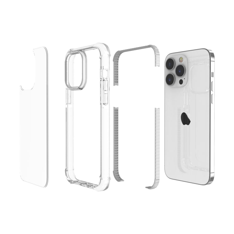 For iPhone 15 Pro Max Four-corner Shockproof TPU + Acrylic Phone Case(Transparent) - iPhone 15 Pro Max Cases by buy2fix | Online Shopping UK | buy2fix