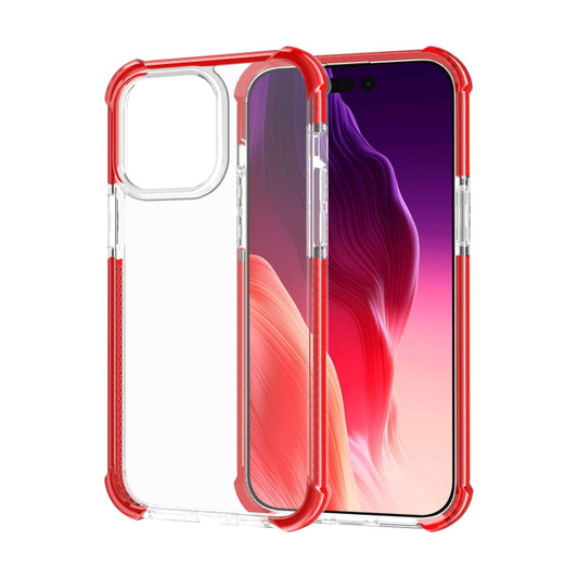 For iPhone 15 Pro Four-corner Shockproof TPU + Acrylic Phone Case(Red) - iPhone 15 Pro Cases by buy2fix | Online Shopping UK | buy2fix