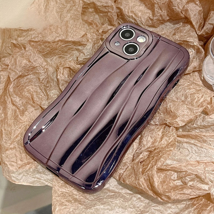 For iPhone 14 Pro Max Electroplating Water Ripple TPU Phone Case(Purple) - iPhone 14 Pro Max Cases by buy2fix | Online Shopping UK | buy2fix