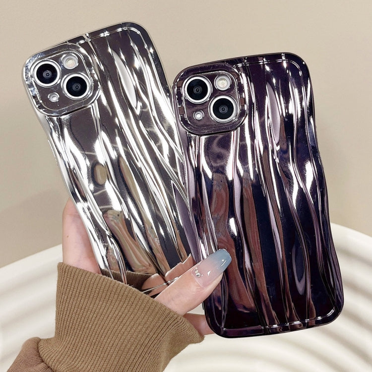 For iPhone 14 Pro Max Electroplating Water Ripple TPU Phone Case(Purple) - iPhone 14 Pro Max Cases by buy2fix | Online Shopping UK | buy2fix