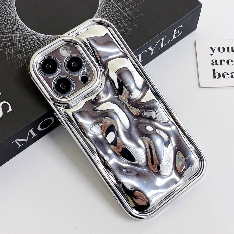 For iPhone 14 Pro Electroplating Meteorite Texture TPU Phone Case(Silver) - iPhone 14 Pro Cases by buy2fix | Online Shopping UK | buy2fix