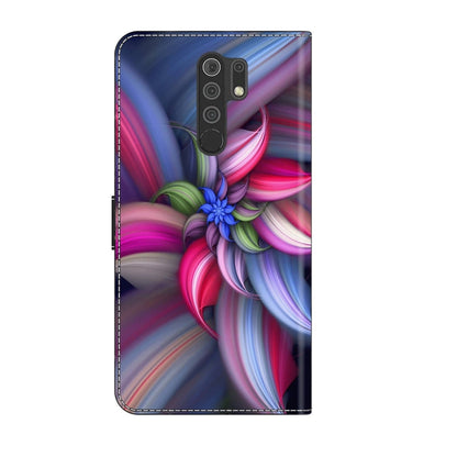 For Xiaomi Redmi 9 Crystal 3D Shockproof Protective Leather Phone Case(Colorful Flower) - Xiaomi Cases by buy2fix | Online Shopping UK | buy2fix