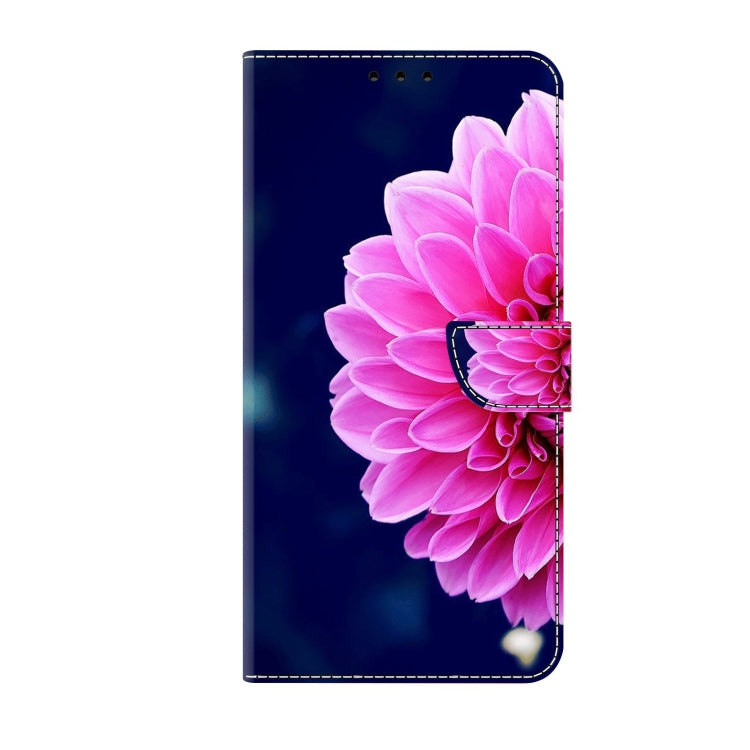 For Xiaomi Redmi Note 11 Global Crystal 3D Shockproof Protective Leather Phone Case(Pink Petals) - Xiaomi Cases by buy2fix | Online Shopping UK | buy2fix