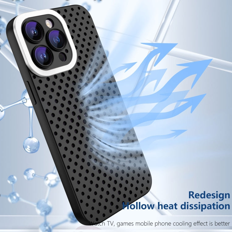 For iPhone 14 Pro Max Hollow Heat Dissipation TPU Phone Case(Black) - iPhone 14 Pro Max Cases by buy2fix | Online Shopping UK | buy2fix