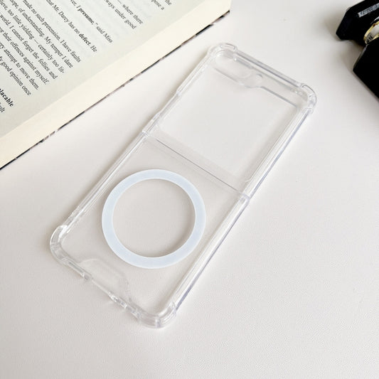For Samsung Galaxy Z Flip5 5G Magsafe Magnetic Transparent Shockproof Phone Case - Galaxy Z Flip5 Cases by buy2fix | Online Shopping UK | buy2fix