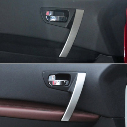 For Nissan Qashqai Left-Drive Car Door Inside Handle Cover, Type:Cover Left(Silver) - Door Handles by buy2fix | Online Shopping UK | buy2fix