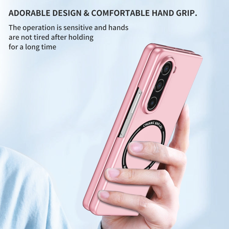 For Samsung Galaxy Z Fold5 Magsafe Magnetic Folding PC Phone Case(Pink) - Galaxy Z Fold5 Cases by buy2fix | Online Shopping UK | buy2fix