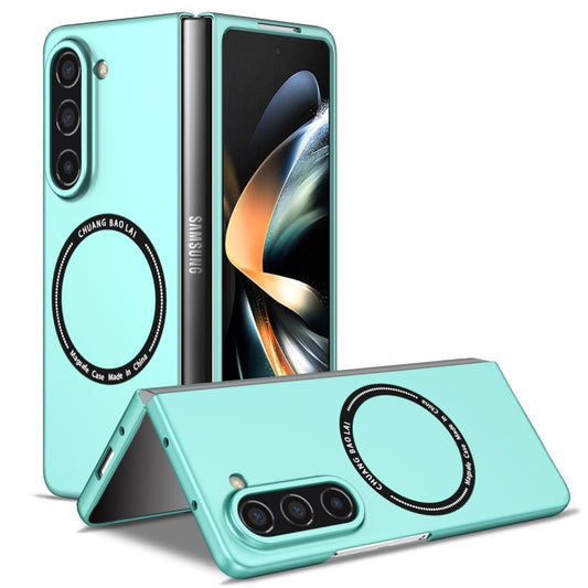 For Samsung Galaxy Z Fold5 Magsafe Magnetic Folding PC Phone Case(Light Blue) - Galaxy Z Fold5 Cases by buy2fix | Online Shopping UK | buy2fix