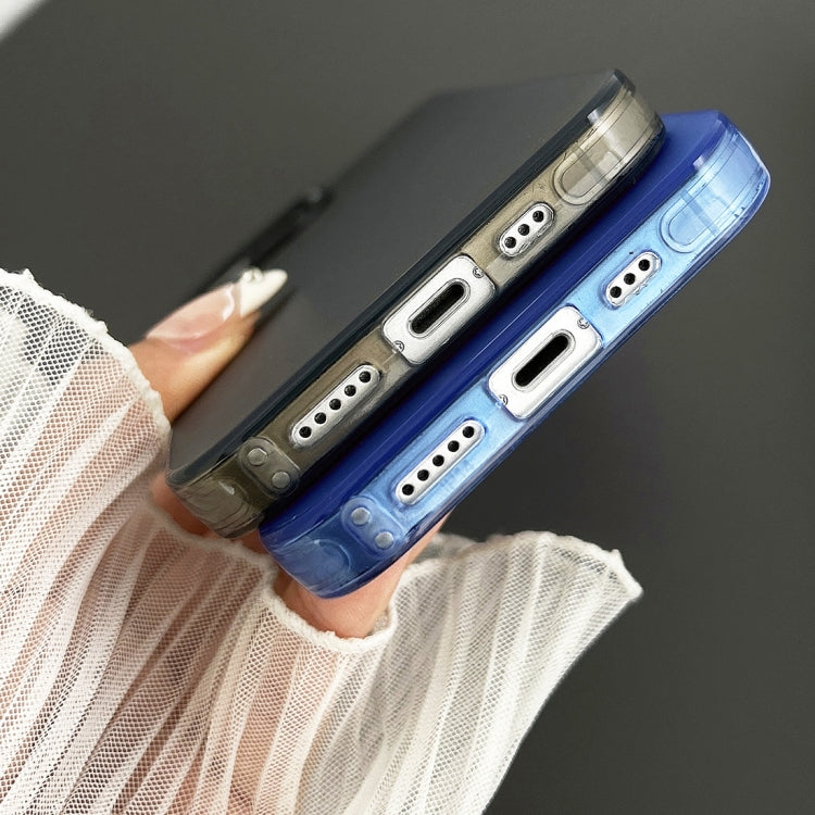 For iPhone 14 Semi Transparent Frosted PC Phone Case(Blue) - iPhone 14 Cases by buy2fix | Online Shopping UK | buy2fix
